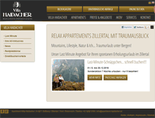 Tablet Screenshot of apartment-haidacher.at
